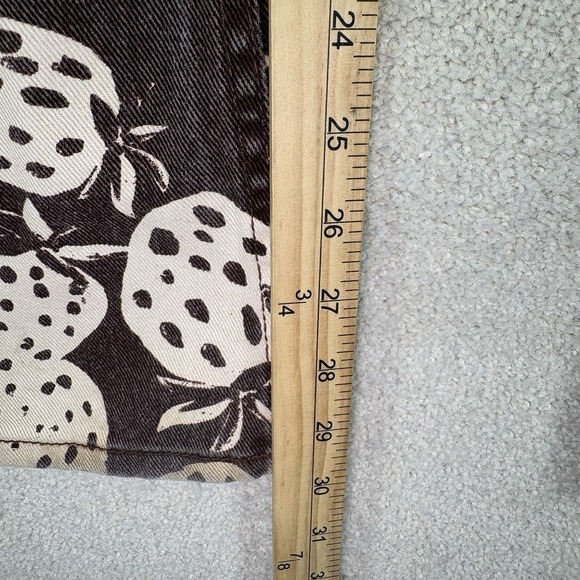 BDG Urban Outfitters Women's 90s Bootcut Jeans Strawberry Print Brown Size 28 - Picture 6 of 8